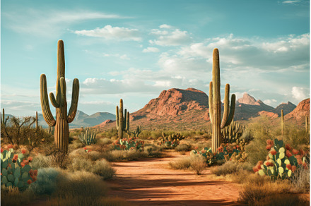 Awe-inspiring Desert landscape near