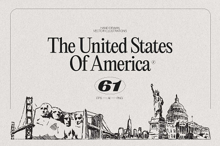 City skylines of the The USA