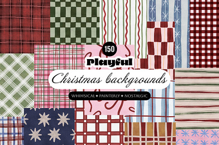 Painterly Christmas Backgrounds