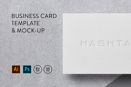 Business card Template & Mock-up