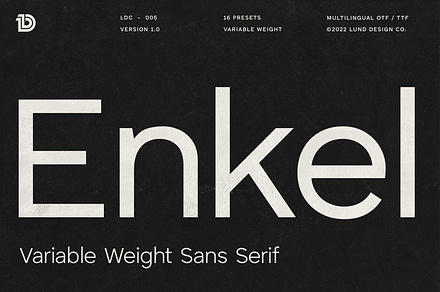 ENKEL Variable Sans Serif